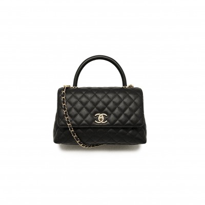 CHANEL LARGE FLAP BAG WITH TOP HANDLE A92991 (29*18*12cm)